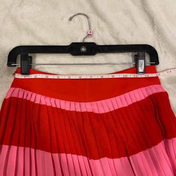 SOLD- J.Crew Pleated Stripe Midi Skirt- SZ 0 - Picture 6 of 6